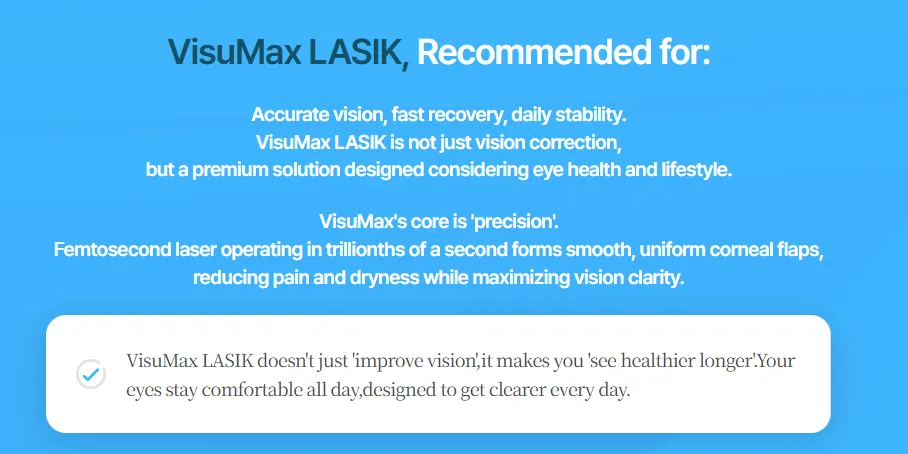 LASIK — FIRST EYE CENTER 2