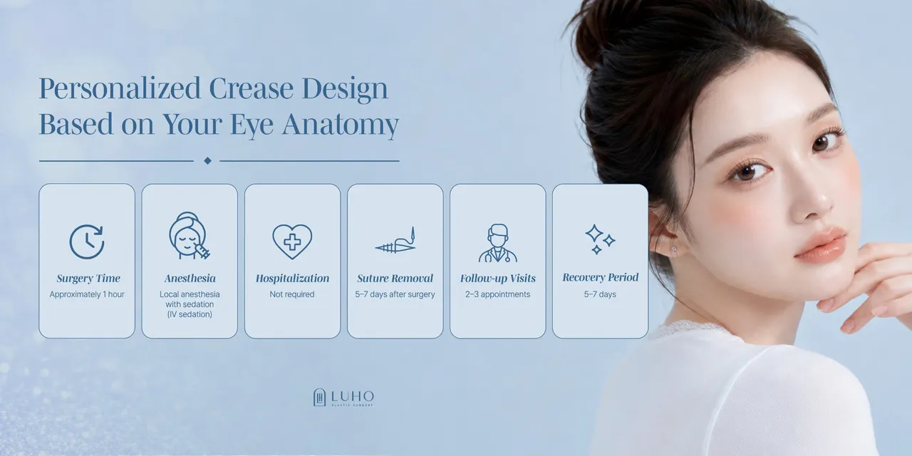 Incisional Double Eyelid Surgery — Luho Plastic Surgery 2