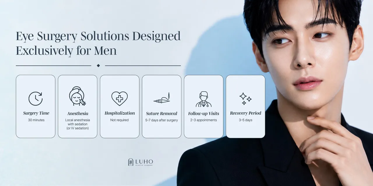 Men’s eye surgery — Luho Plastic Surgery 2